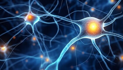 Macro Illustration of Nerve Cells