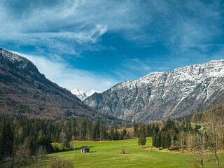 Fototapeta na wymiar Bad Aussee Austria landscape in the mountains