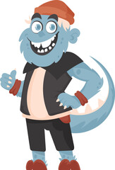 This adorable creature is really enjoyable and can make people giggle. Cartoon style.