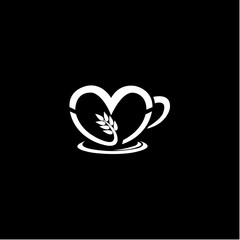 Coffe Love Logo Vector Art, Icons, and Graphics for Free Download