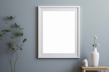 white window empty frame