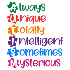 Autism - Autism Awareness Illustration