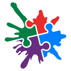 Autism Splash - Autism Awareness Illustration