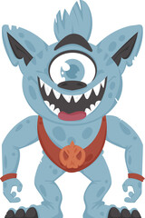 This animal is silly and does surprising things. Cartoon style.