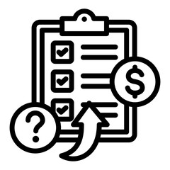 Fototapeta premium Follow Up Outline Icon