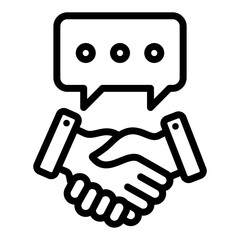 Verbal Contract Outline Icon
