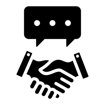 Verbal Contract Glyph Icon
