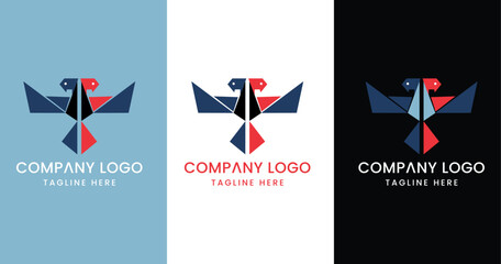 Fototapeta premium illustration of a set of banners, illustration of eagle