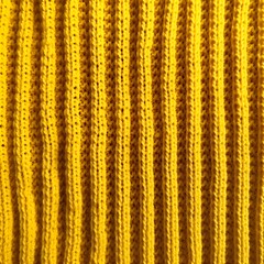 Yellow fabric, close straight lined texture,