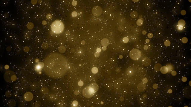 Particles abstract gold event awards trailer titles cinematic concert openers luxury celebration background © xleviathanx