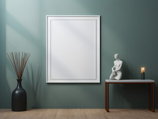 Stylish Art Mockup: Contemporary Home Showcase, generative ai