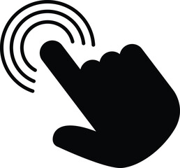 finger pointer vector icon