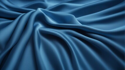Obraz premium Blue silk fabric textured background
