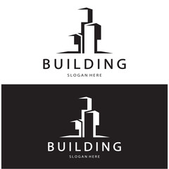 Building logo  architecture vector illustration design,Real Estate logo template, Logo symbol icon