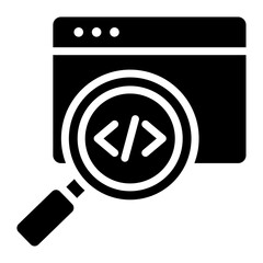 Source Code Glyph Icon