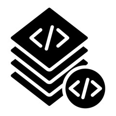 Layer Code Glyph Icon