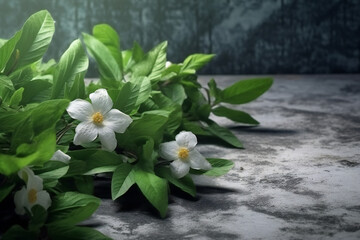 Freshness: Fragile Blossom in Natural Botanical Environment.