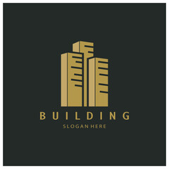 Building logo  architecture vector illustration design,Real Estate logo template, Logo symbol icon