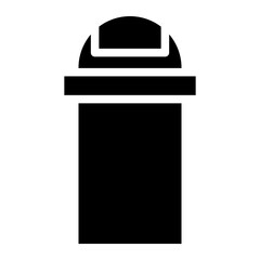 trash bin glyph 