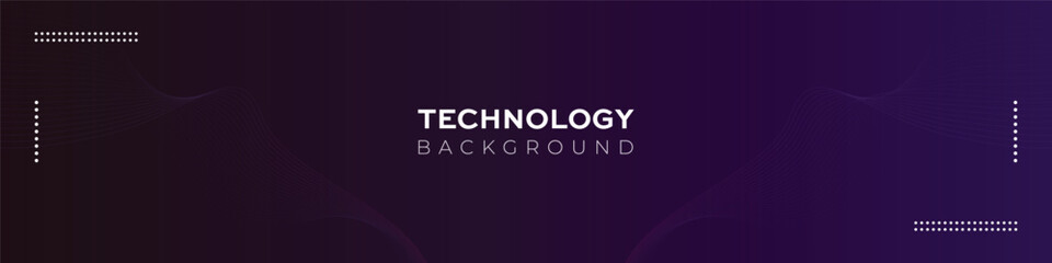 linkedin banner with futuristic technology background