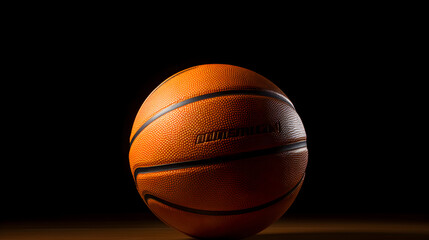 Obraz premium Basketball in black background