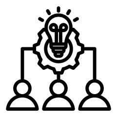 Brainstorm Outline Icon