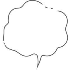 Black and white speech bubble balloon icon sticker memo keyword planner text box banner, flat png transparent element design