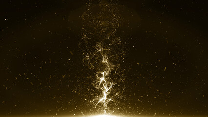 Particles abstract gold event awards trailer titles cinematic concert openers luxury celebration background