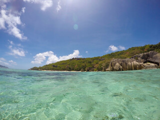 Anse Source d'Argent, La Digue, Seychelles - august 2023
