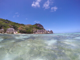 Anse Source d'Argent, La Digue, Seychelles - august 2023