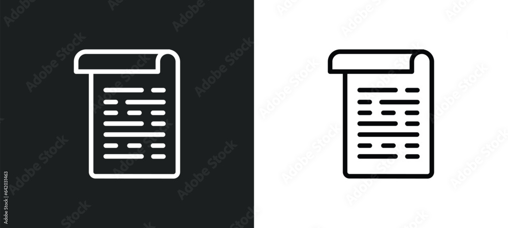 Poster papyrus icon isolated in white and black colors. papyrus outline vector icon from education collecti