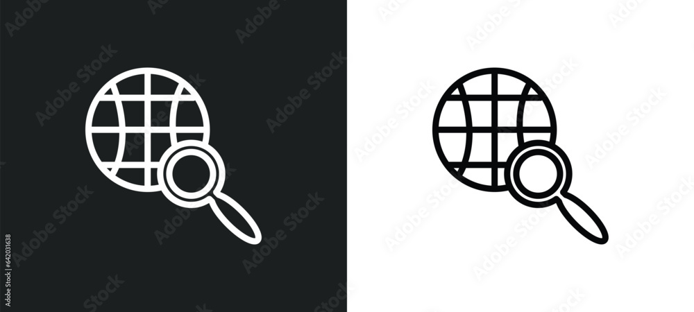 Poster browsing icon isolated in white and black colors. browsing outline vector icon from education collec