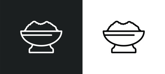 chinese food icon isolated in white and black colors. chinese food outline vector icon from food collection for web, mobile apps and ui.