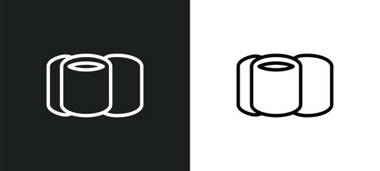 maki icon isolated in white and black colors. maki outline vector icon from food collection for web, mobile apps and ui.