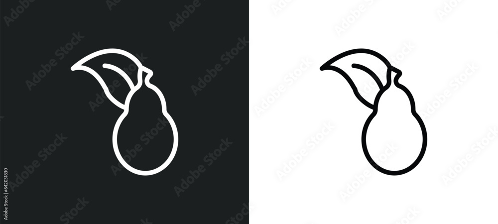 Poster with leaf icon isolated in white and black colors. with leaf outline vector icon from food collectio