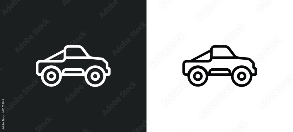 Poster buggy icon isolated in white and black colors. buggy outline vector icon from free time collection f