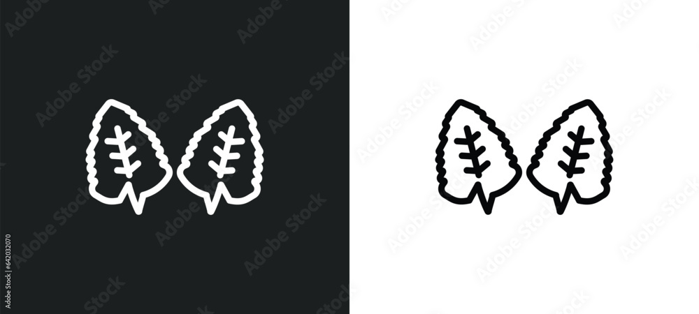 Poster basil icon isolated in white and black colors. basil outline vector icon from fruits and vegetables 