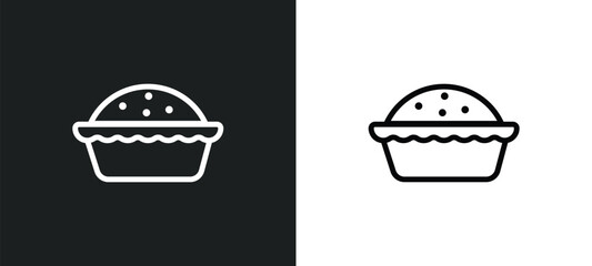 baking icon isolated in white and black colors. baking outline vector icon from hobbies collection for web, mobile apps and ui.