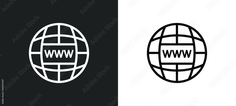 Poster website icon isolated in white and black colors. website outline vector icon from gdpr collection fo