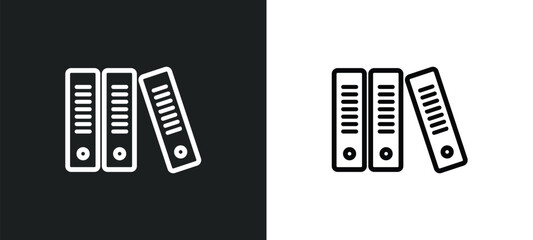 documentation icon isolated in white and black colors. documentation outline vector icon from gdpr collection for web, mobile apps and ui. - obrazy, fototapety, plakaty