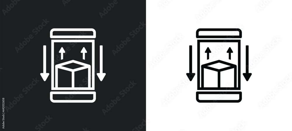 Poster ar app icon isolated in white and black colors. ar app outline vector icon from general collection f