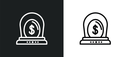 business incubator icon isolated in white and black colors. business incubator outline vector icon from general collection for web, mobile apps and ui.