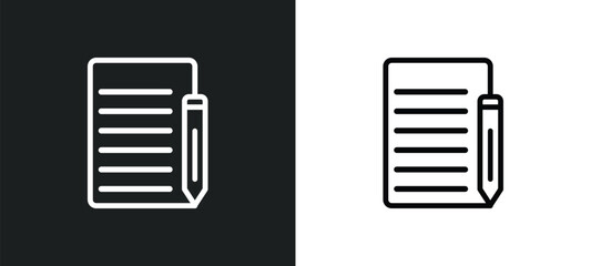 copywriting icon isolated in white and black colors. copywriting outline vector icon from general collection for web, mobile apps and ui.