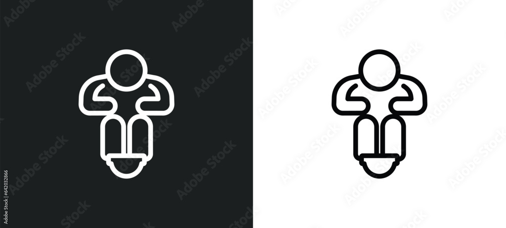 Poster poor icon isolated in white and black colors. poor outline vector icon from general collection for w