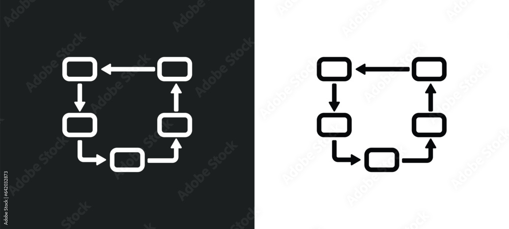 Poster steps icon isolated in white and black colors. steps outline vector icon from general collection for