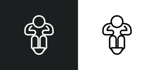 poor icon isolated in white and black colors. poor outline vector icon from general collection for web, mobile apps and ui.