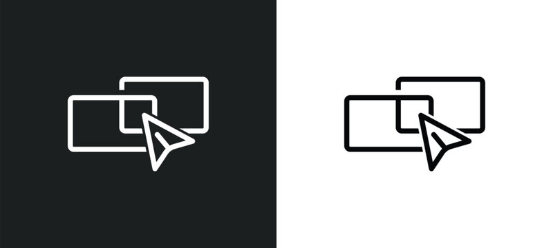 live paint icon isolated in white and black colors. live paint outline vector icon from general collection for web, mobile apps and ui.