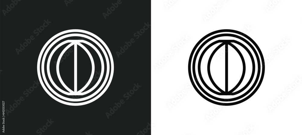 Poster sphere icon isolated in white and black colors. sphere outline vector icon from geometry collection 