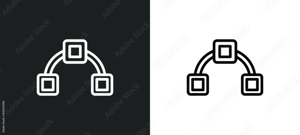 Poster spline icon isolated in white and black colors. spline outline vector icon from geometry collection 