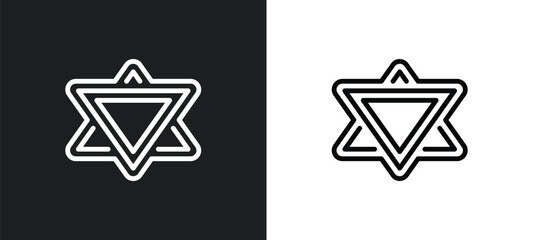 sri yantra icon isolated in white and black colors. sri yantra outline vector icon from geometry collection for web, mobile apps and ui.